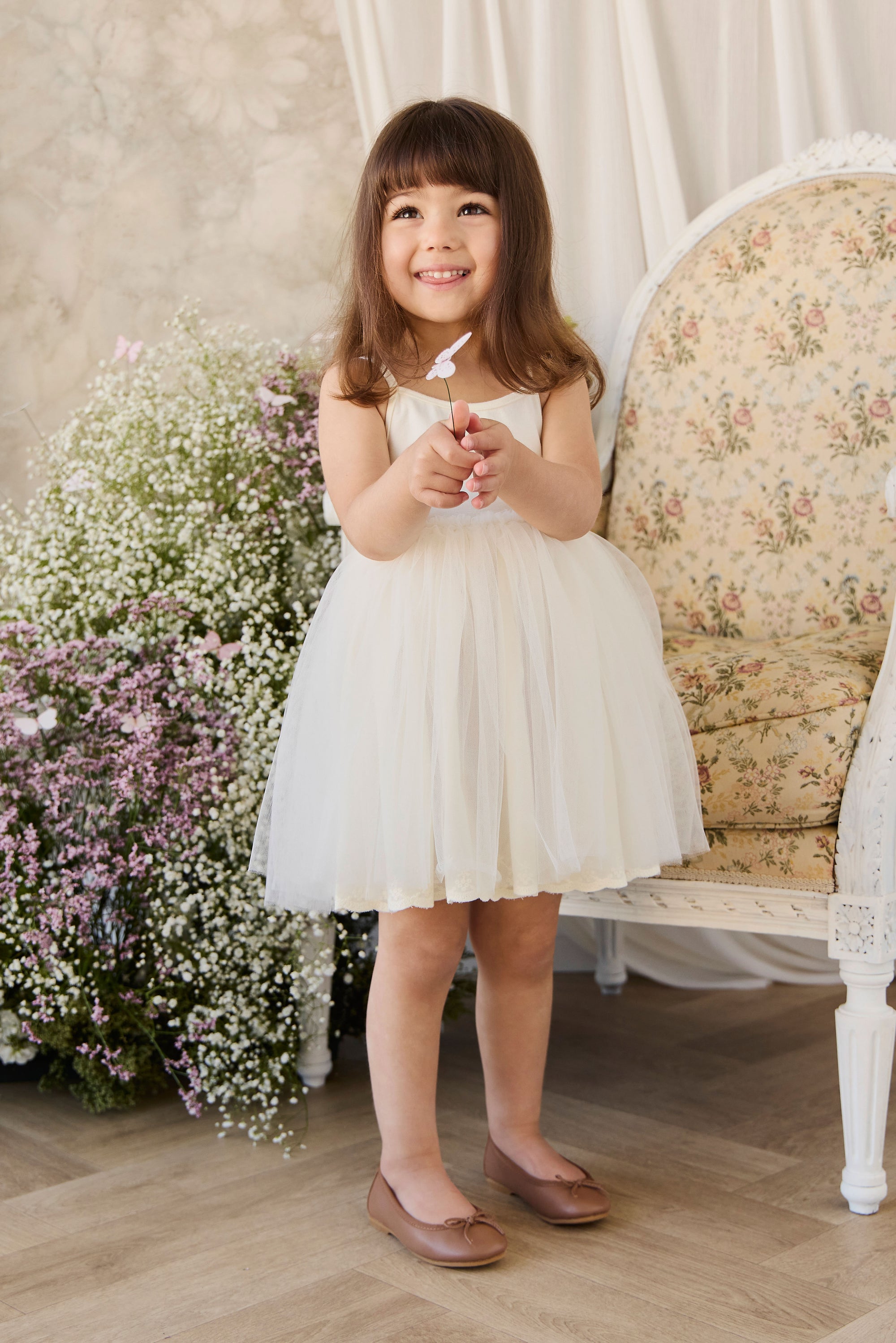 Vestido Leonie Parchment