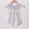 Floral Green Smock