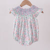 Floral Green Smock