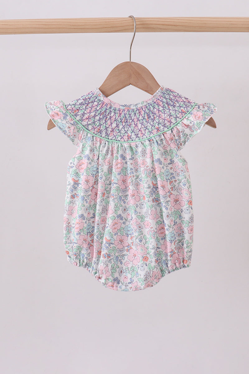 Floral Verde Smock
