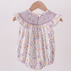 Floral Morada Smock