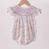 Floral Morada Smock